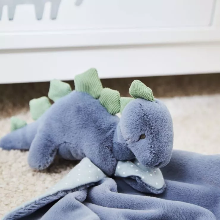 Personalised Blue Dinosaur Comforter