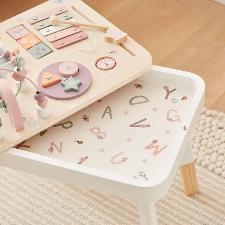 Personalised Pink Wooden Children's Activity Table