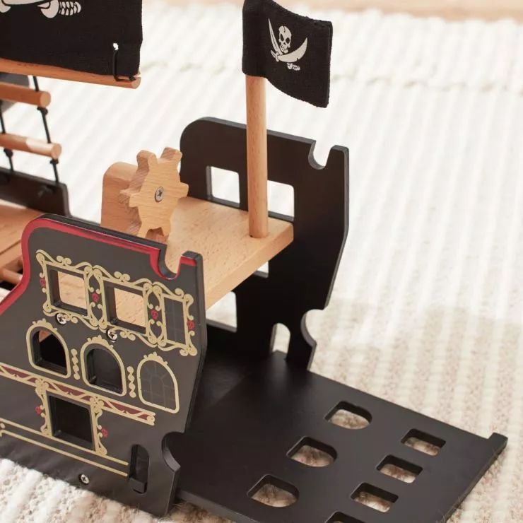 Personalised Le Toy Van Barbarossa Pirate Ship