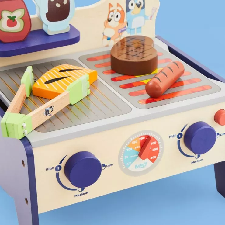 Personalised Bluey Wooden Grill Playset