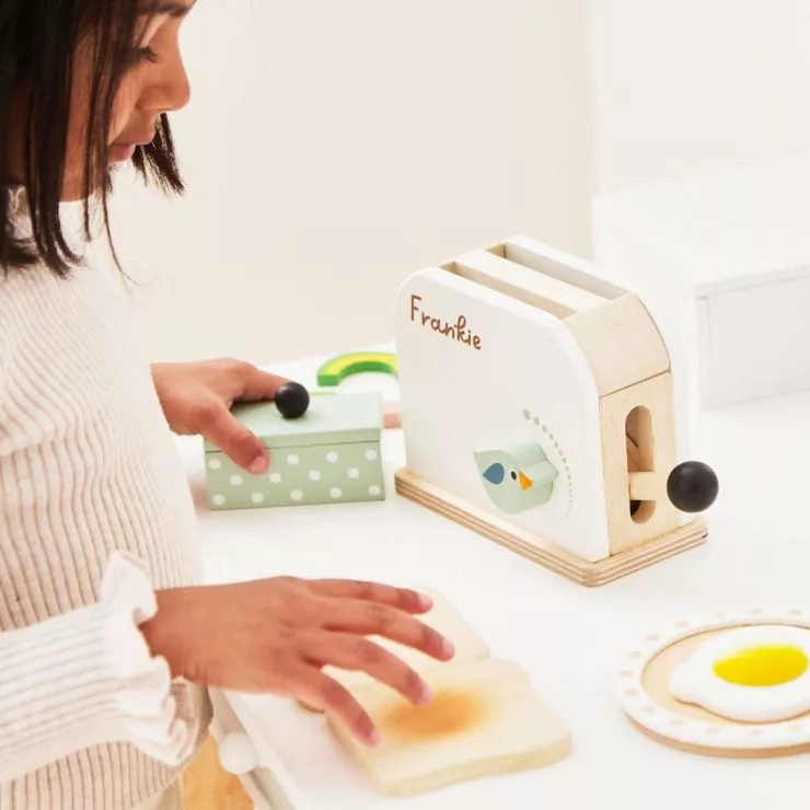Personalised Tender Leaf Breakfast Toaster Set