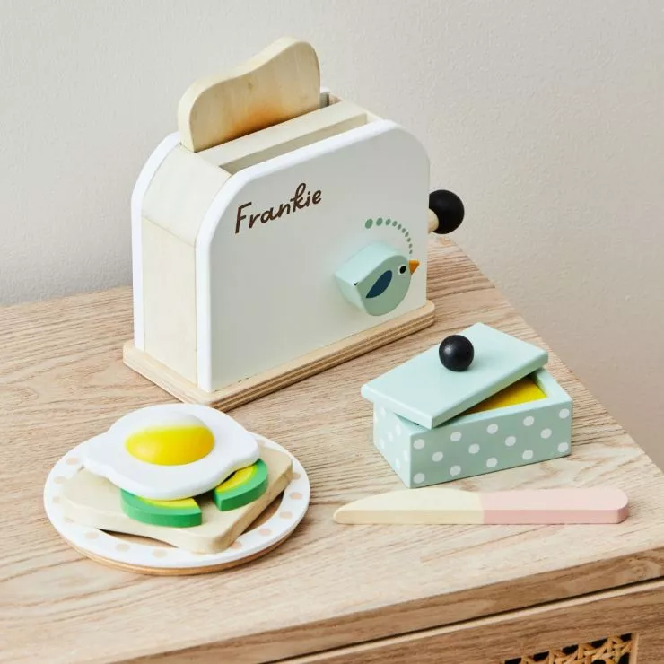 Personalised Tender Leaf Breakfast Toaster Set
