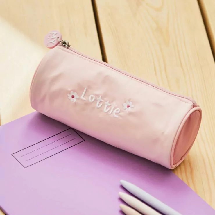 Personalised Daisy Pink Pencil Case