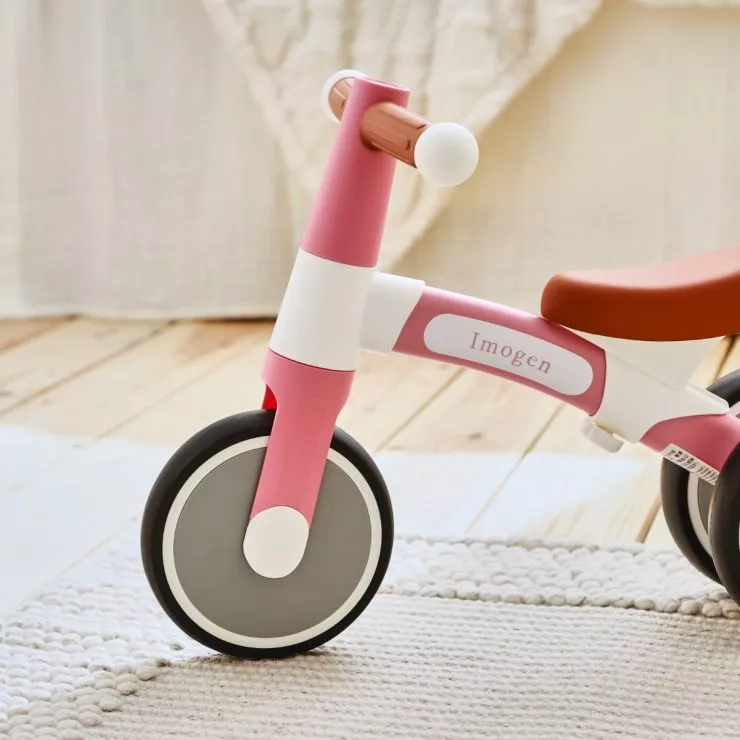 Personalised Hape Pink Balance Bike