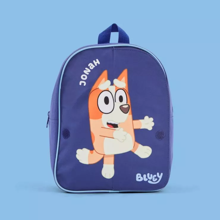 Personalised Flip Front Bluey Backpack