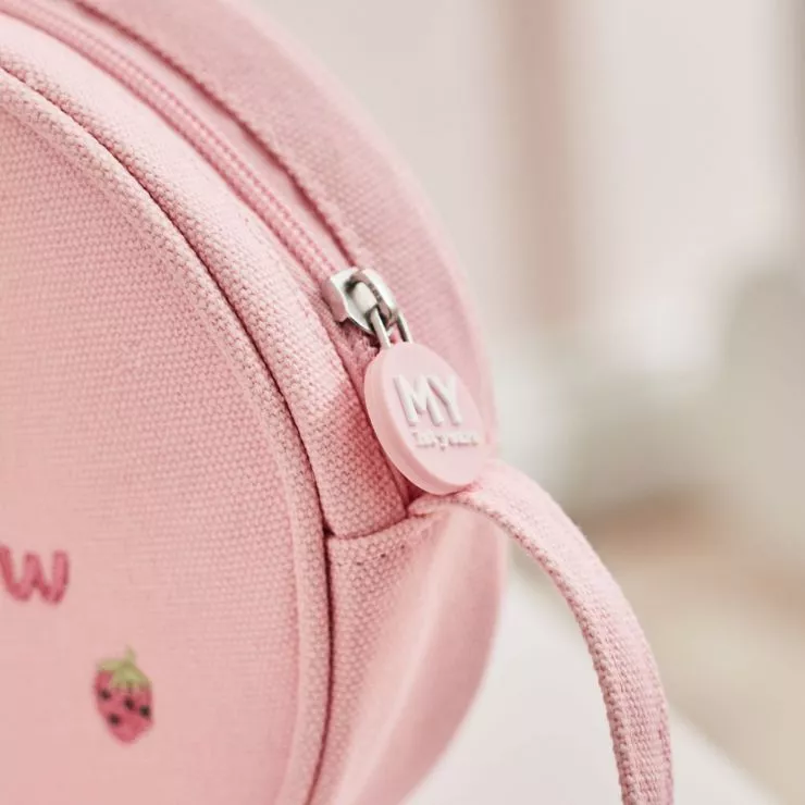 Personalised Strawberry Design Pink Handbag
