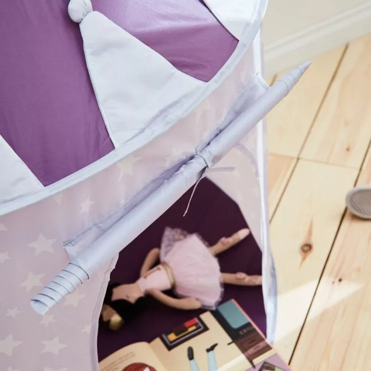 Personalised Kids Concept Lilac Castle Play Tent