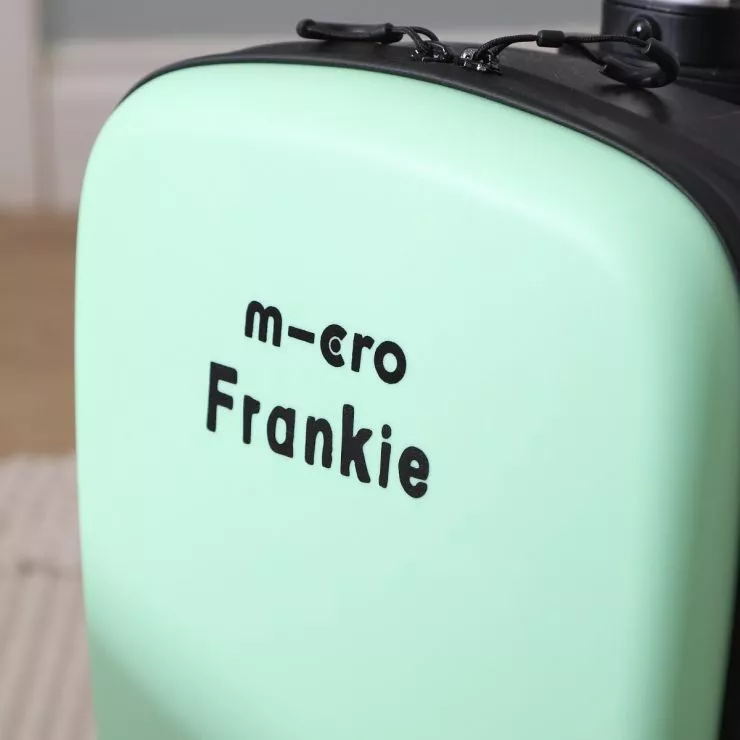Personalised Micro Mint Suitcase Scooter