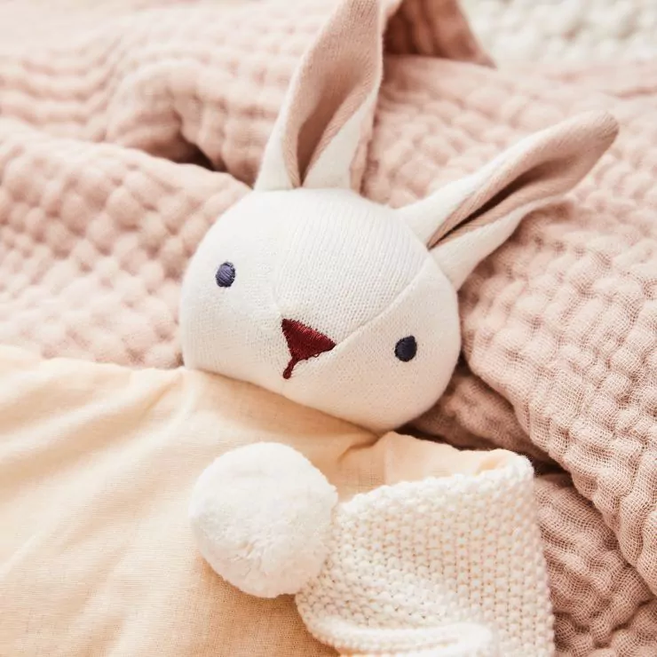 Personalised White Threadbear Bunny Toy & Comforter Set