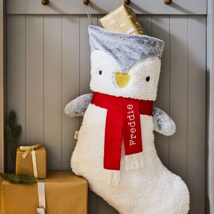 Personalised Penguin Christmas Stocking