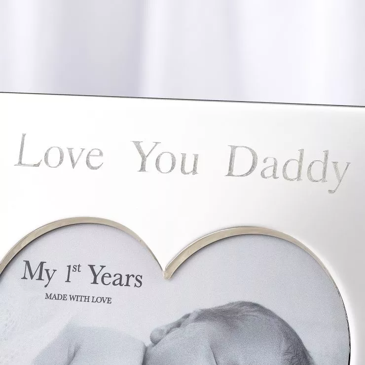 Personalised Silver Heart Photo Frame