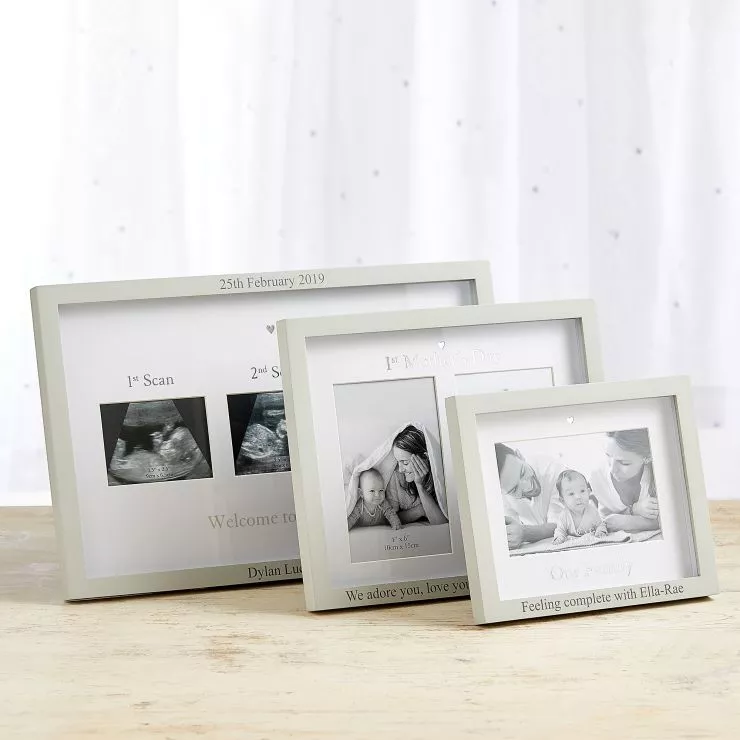 Personalised '1st' & '2nd' Scan Photo Frame
