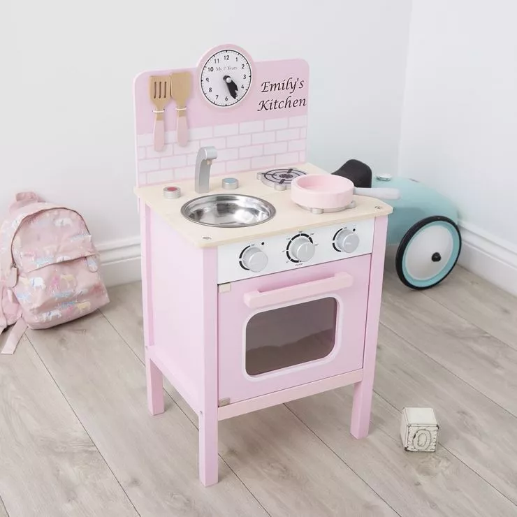 Personalised Pink Play Kitchen