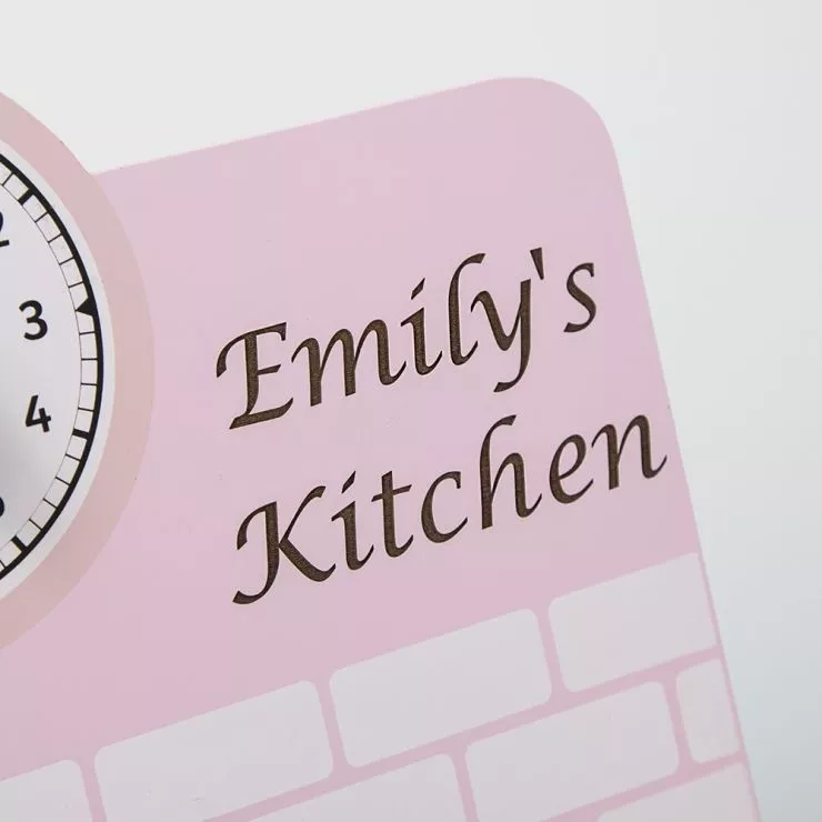 Personalised Pink Play Kitchen
