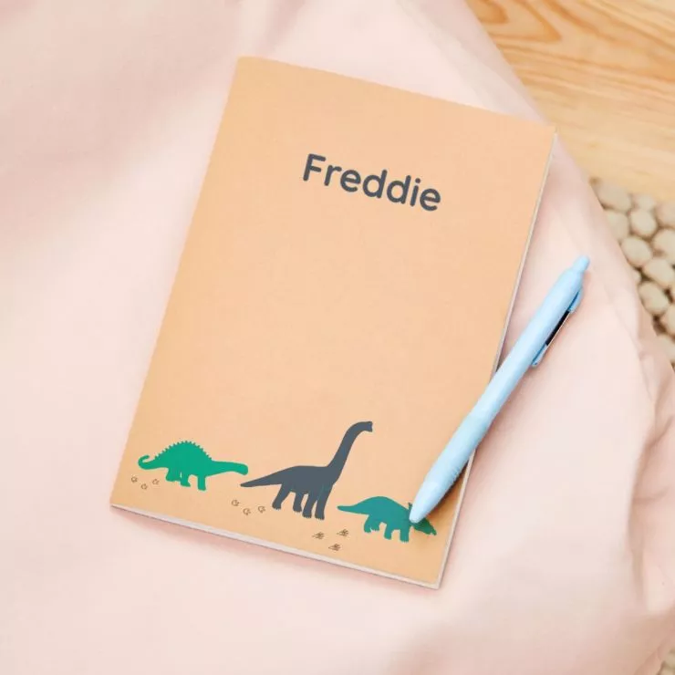 Personalised Dinosaur Childrens Notebook