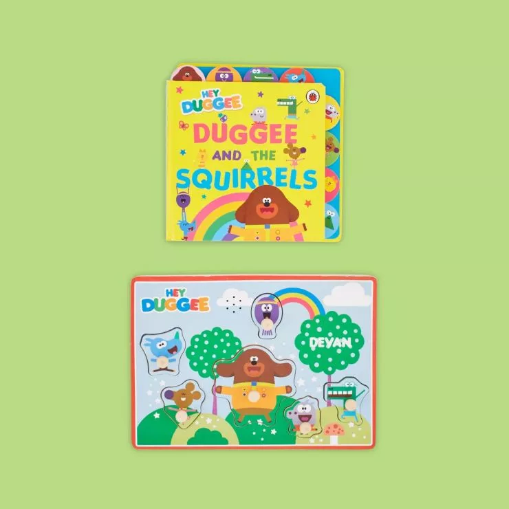 Personalised Hey Duggee Read and Play Gift Set