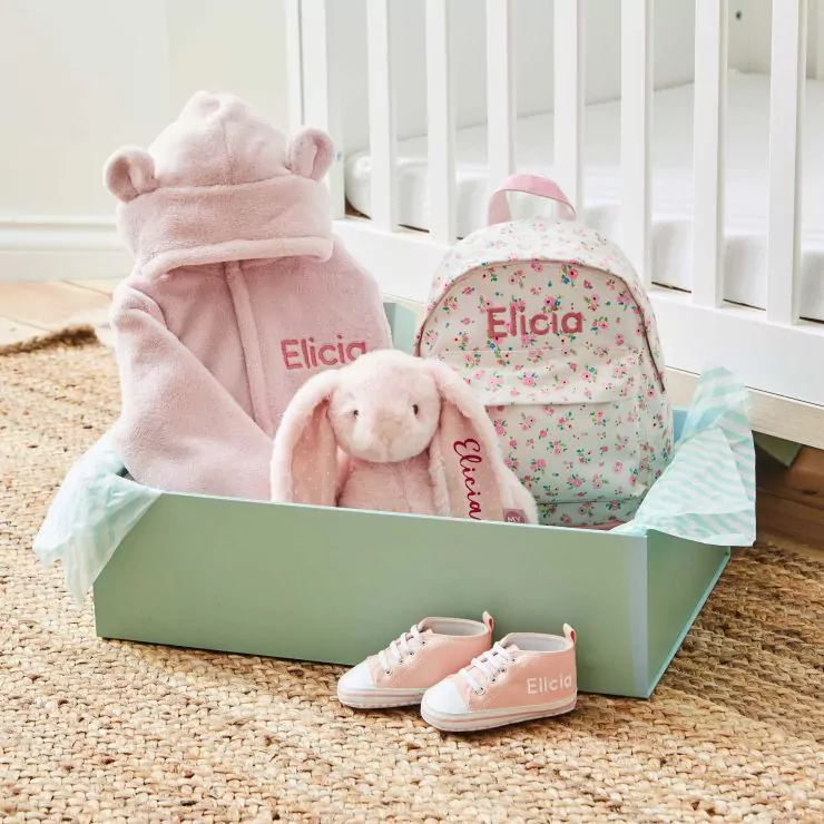 Personalised Pink Best of My 1st Years Gift Set