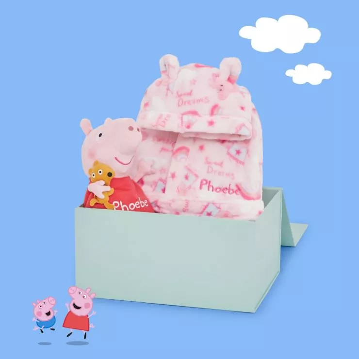 Personalised Peppa Pig Snuggle and Cuddle Gift Set