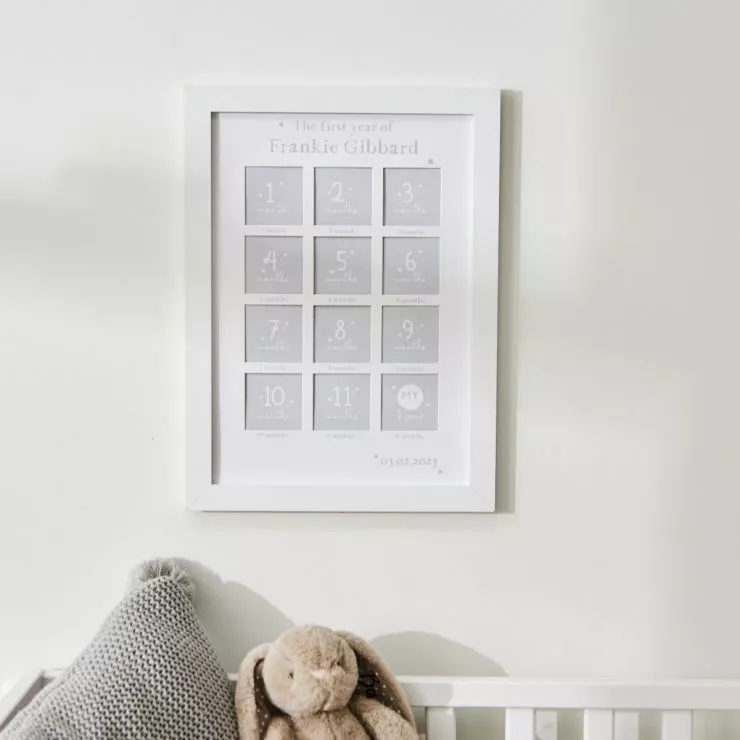 Personalised First Year Photo Frame
