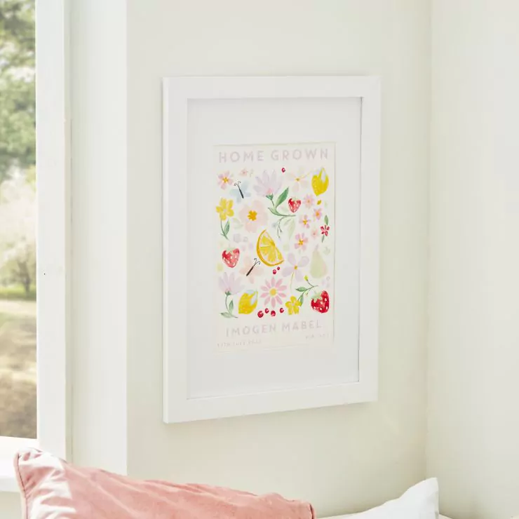 Personalised Fruity Floral Wall Art