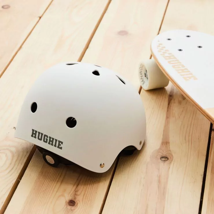 Personalised White Banwood Skateboard & Helmet Set