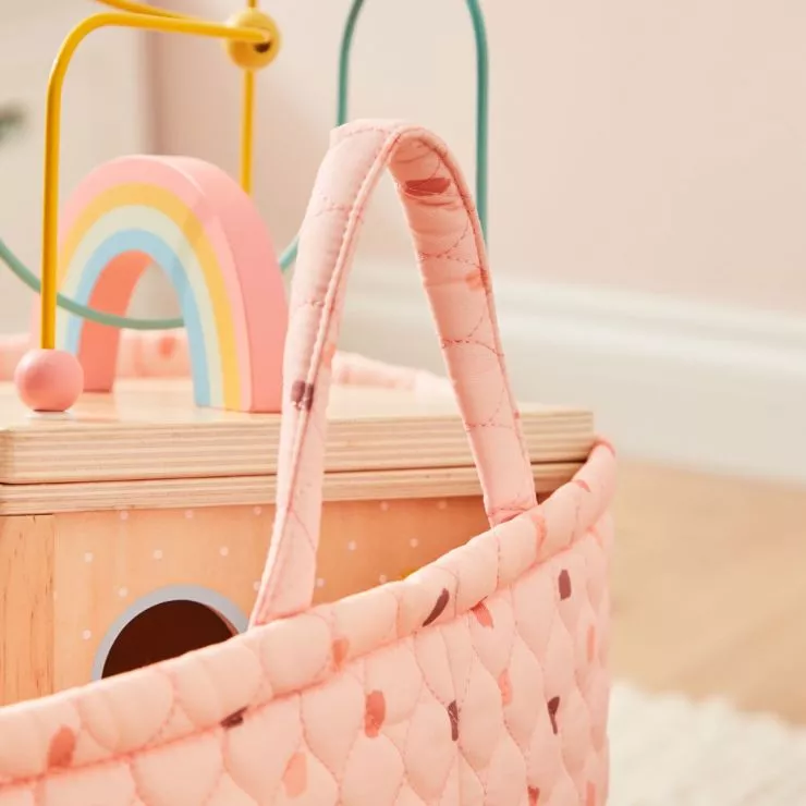 Personalised Large Pink Polka Dot Storage Bag