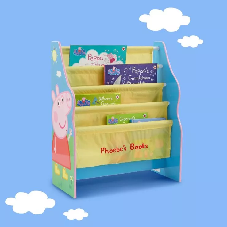 Personalised Peppa Pig Sling Bookcase