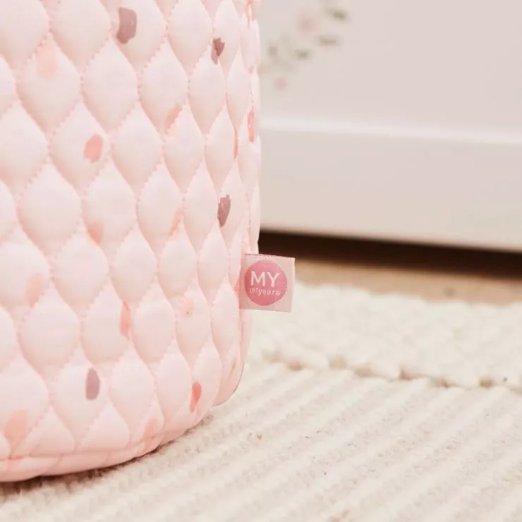 Personalised Pink Polka Dot Storage Bag Set (3 Pack)
