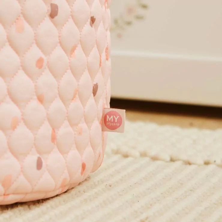 Personalised Pink Polka Dot Storage Bag Set 