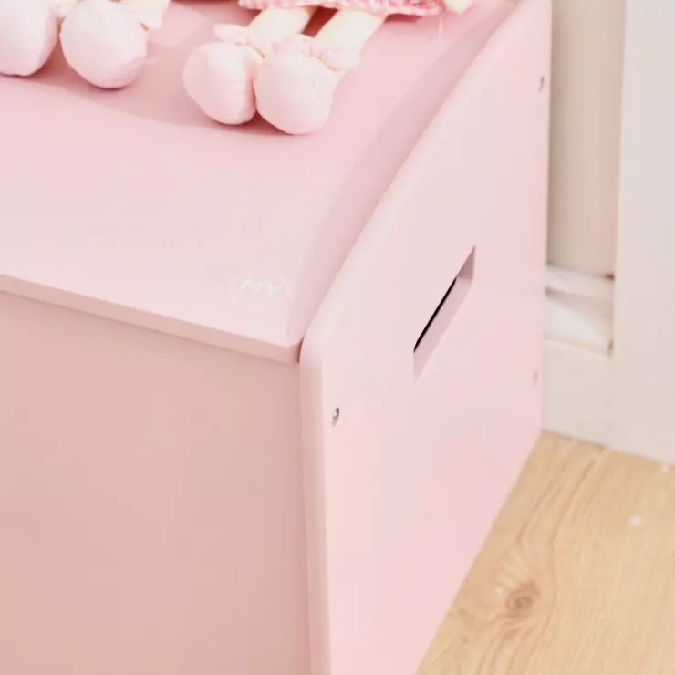 Personalised Large Pink Star Design Toy Box