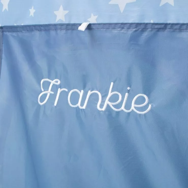 Personalised Blue Star Play Tent Personalisation