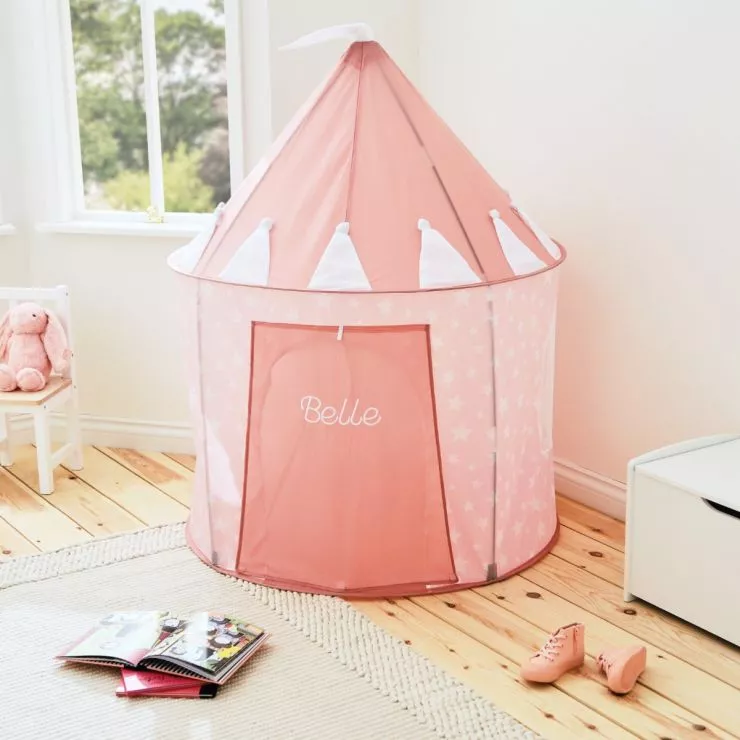 Personalised Kids Concept Pink Star Play Tent