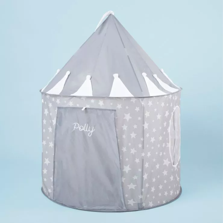 Personalised Grey Star Play Tent