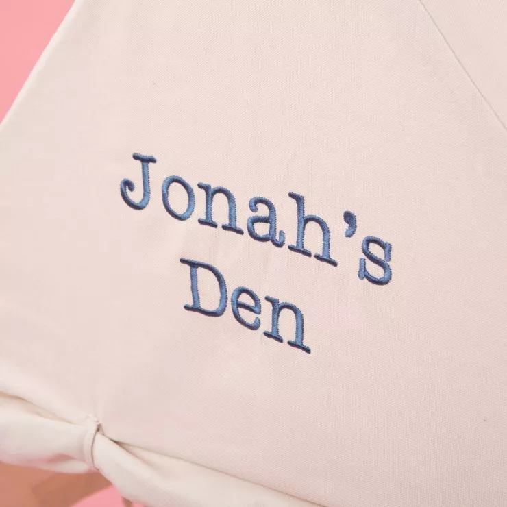 Personalised Cream Play House Tent Personalisation