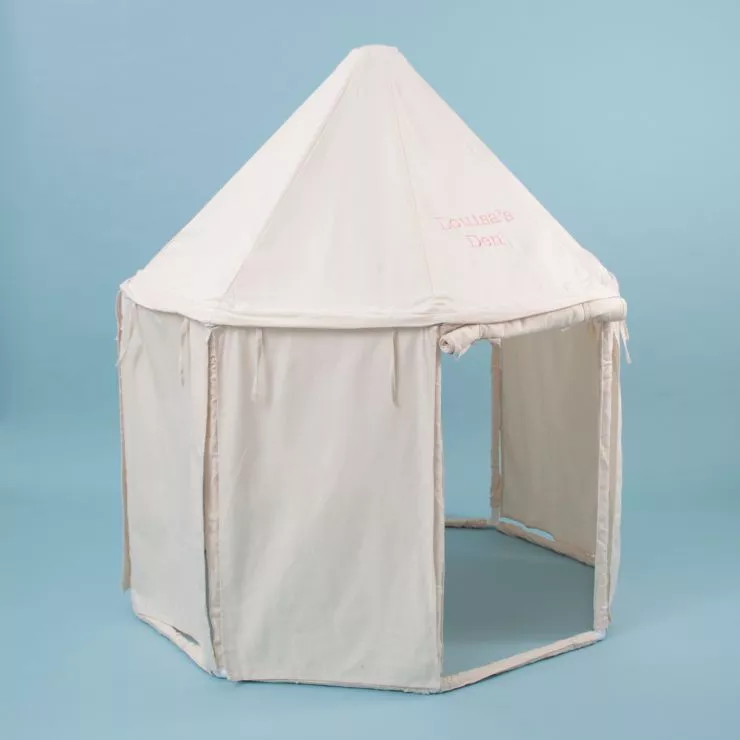 Personalised Cream Pavillion Play Tent