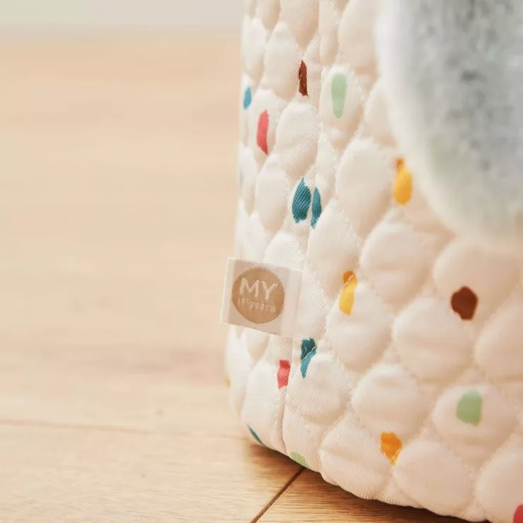 Personalised Small Rainbow Polka Dot Storage Bag