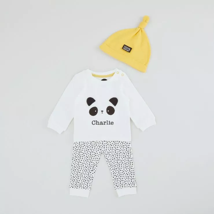 Personalised Panda Design Outfit Set (3 piece)