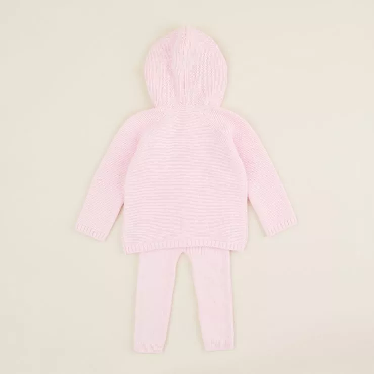 Personalised Pink 2 piece Knitted Outfit Set