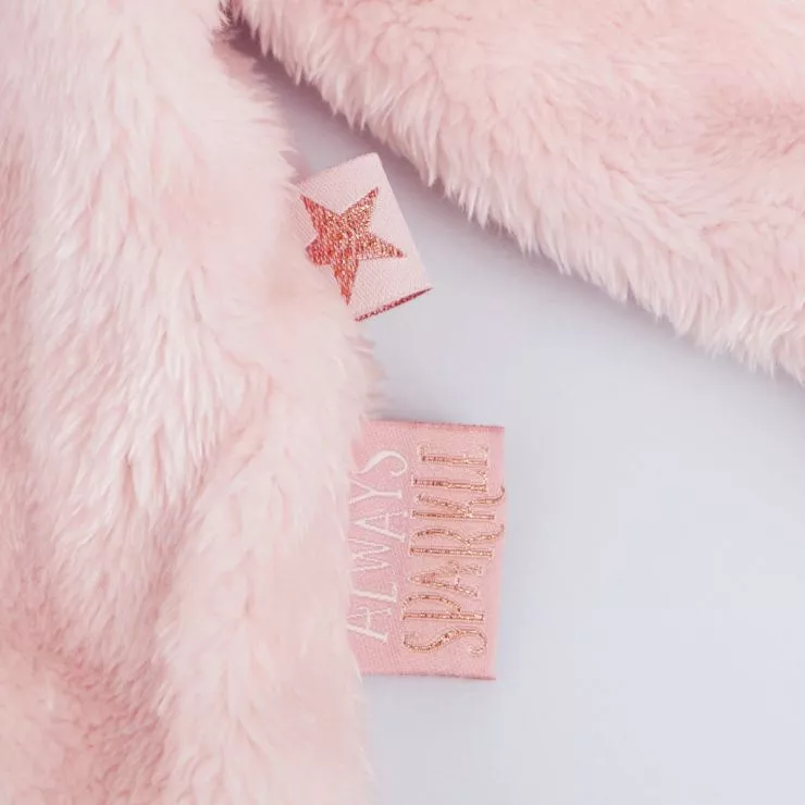 Personalised Pink Faux Fur Jacket
