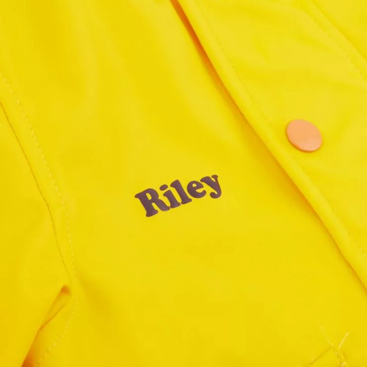 Personalised Yellow Raincoat