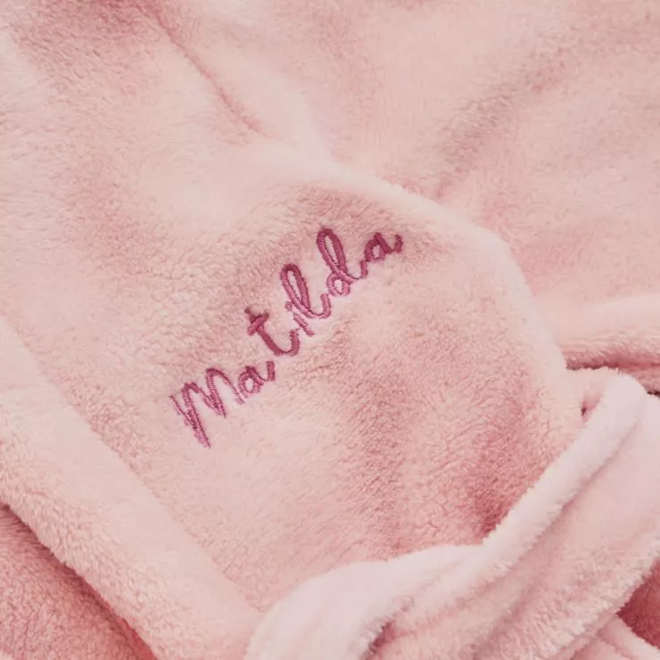 Personalised Fairy Princess Fleece Dressing Gown