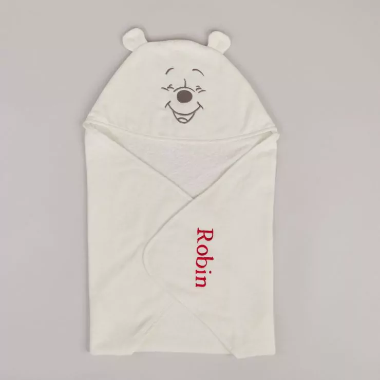 Personalised Winnie The Pooh Hooded Towel