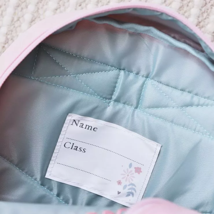 Personalised Mini Pink Bunny Backpack