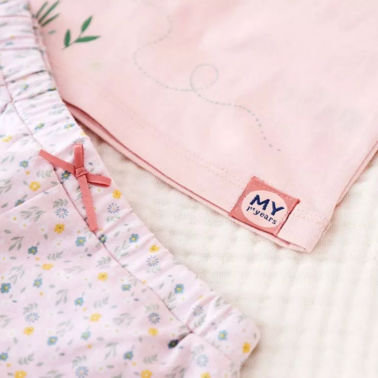 Personalised Hello Petal Cotton Pyjama Set