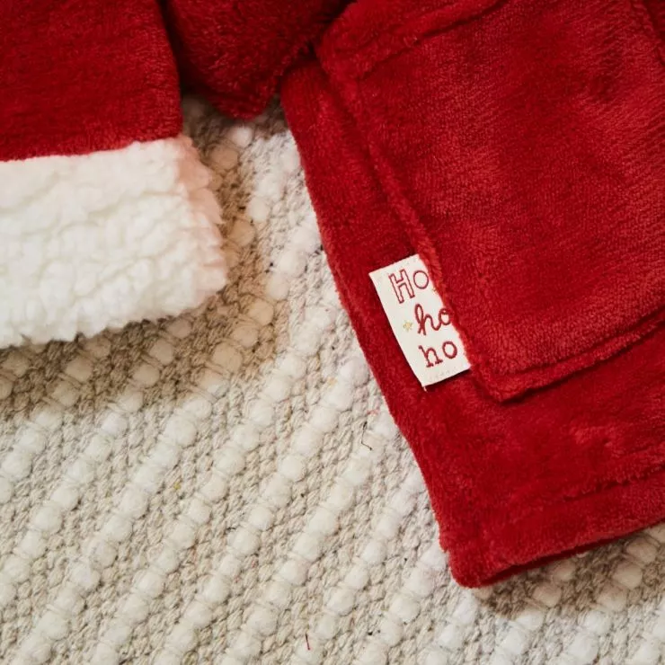 Personalised Red Santa Christmas Dressing Gown