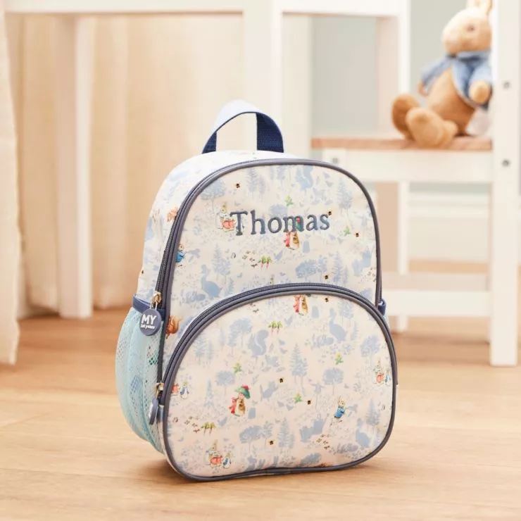 Personalised Blue Peter Rabbit Mini Backpack