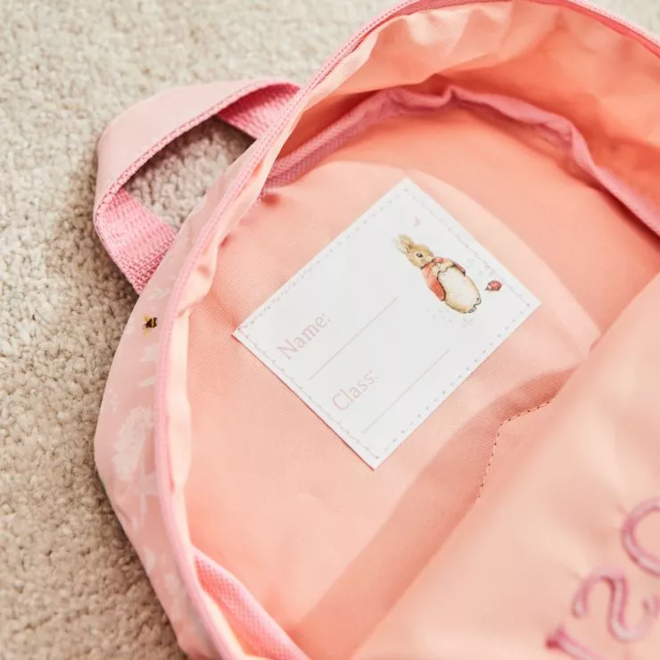 Personalised Pink Flopsy Bunny Mini Backpack