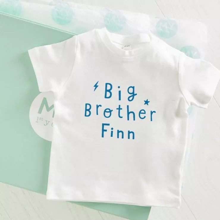 Personalised White Big Brother T-shirt