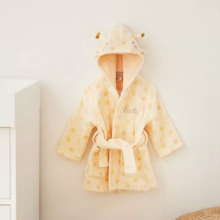 Personalised Giraffe Towelling Robe