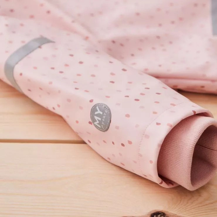 Personalised Pink Spot Print Raincoat